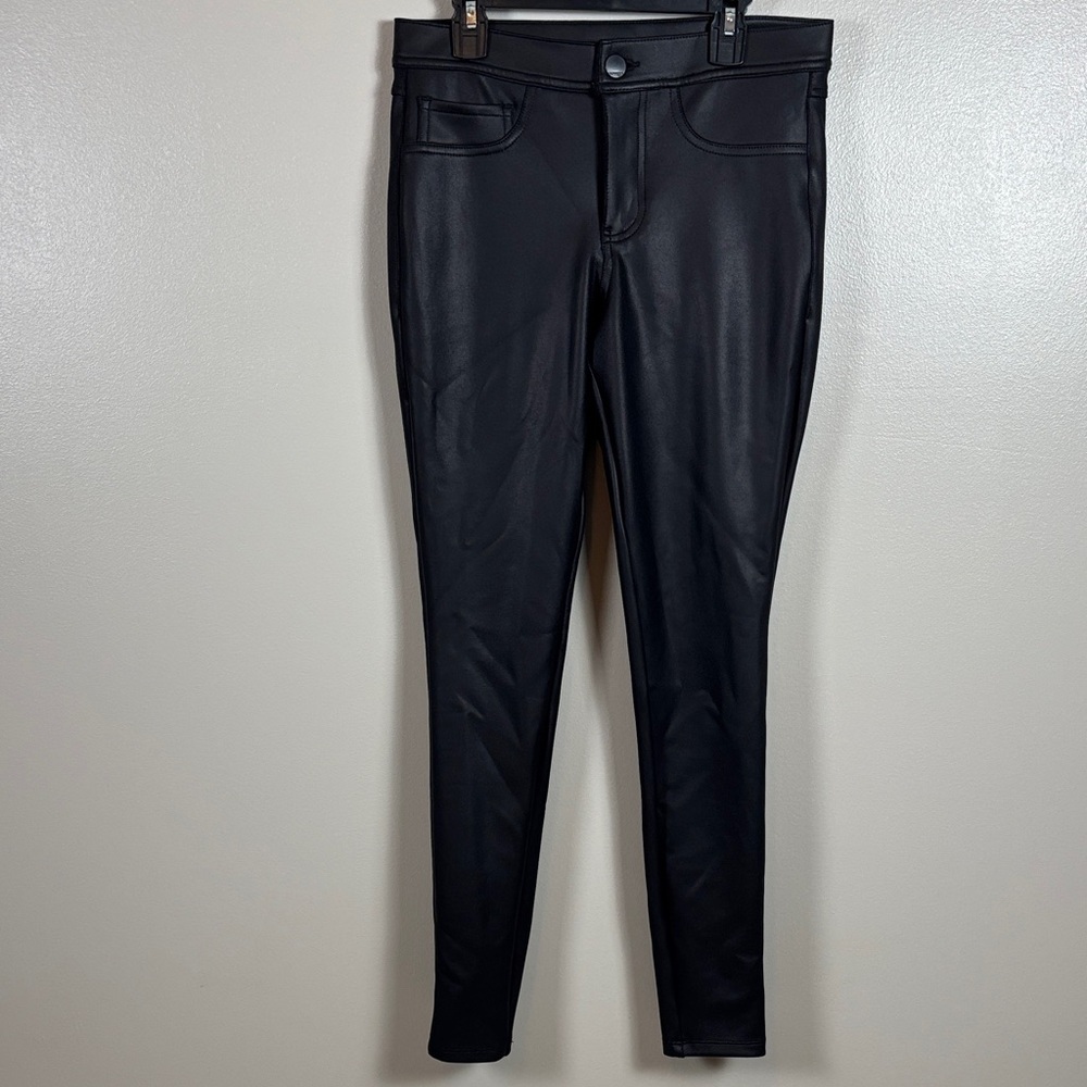 Express 4R Black Faux Leather Pants